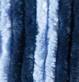 Flauschvorhang 56 x 185 cm hellblau-dunkelblau